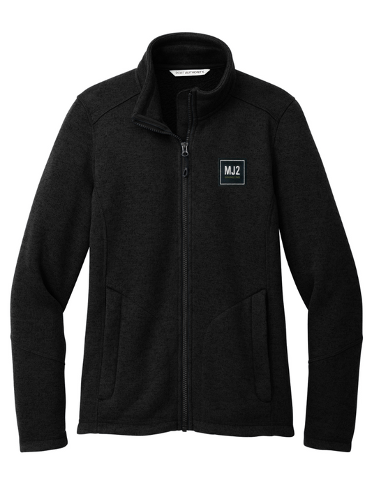 Port Authority® Ladies Arc Sweater Fleece Jacket - L428